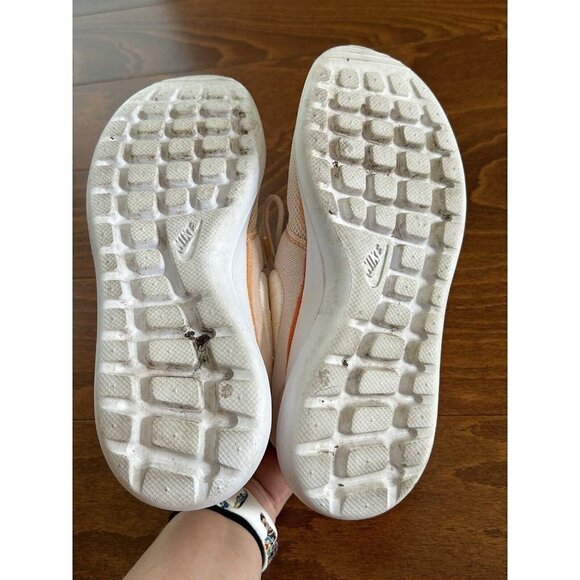 Nike Roshe Orange & White Lace Up Sneakers Comfort Shoes Womens Size 7 - Picture 6 of 8